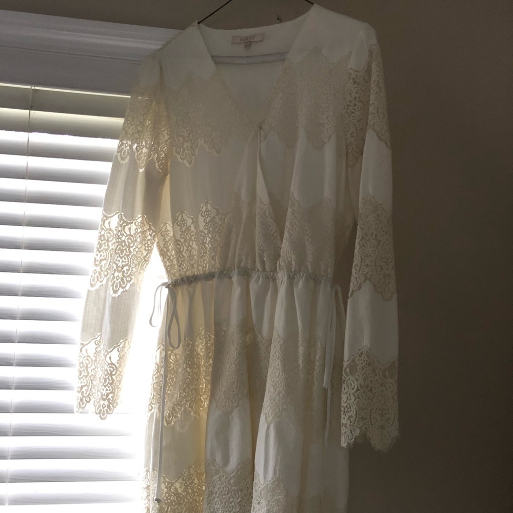 Size large cream colored dress